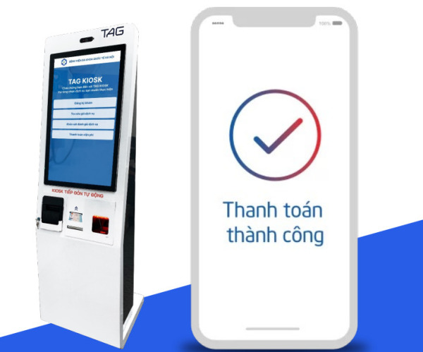 Kiosk cho tự phục vụ giải pháp chuyển đổi số trong các bệnh viện